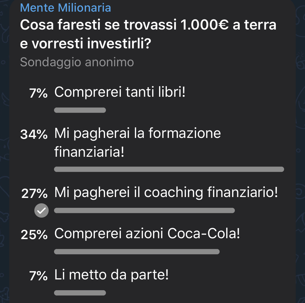 Cosa faresti se trovassi 1.000€ a terra